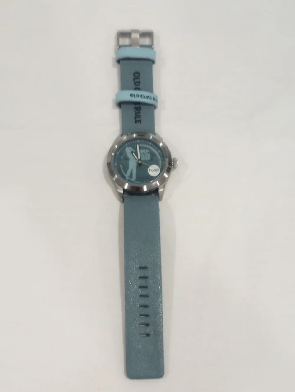 Men’s Old Guys Rule Light Blue Golf Watch  (Fore)- Timeless Pieces
